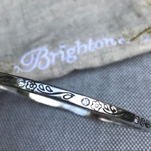 BRIGHTON Thin Bangle With Swarovski Crystals